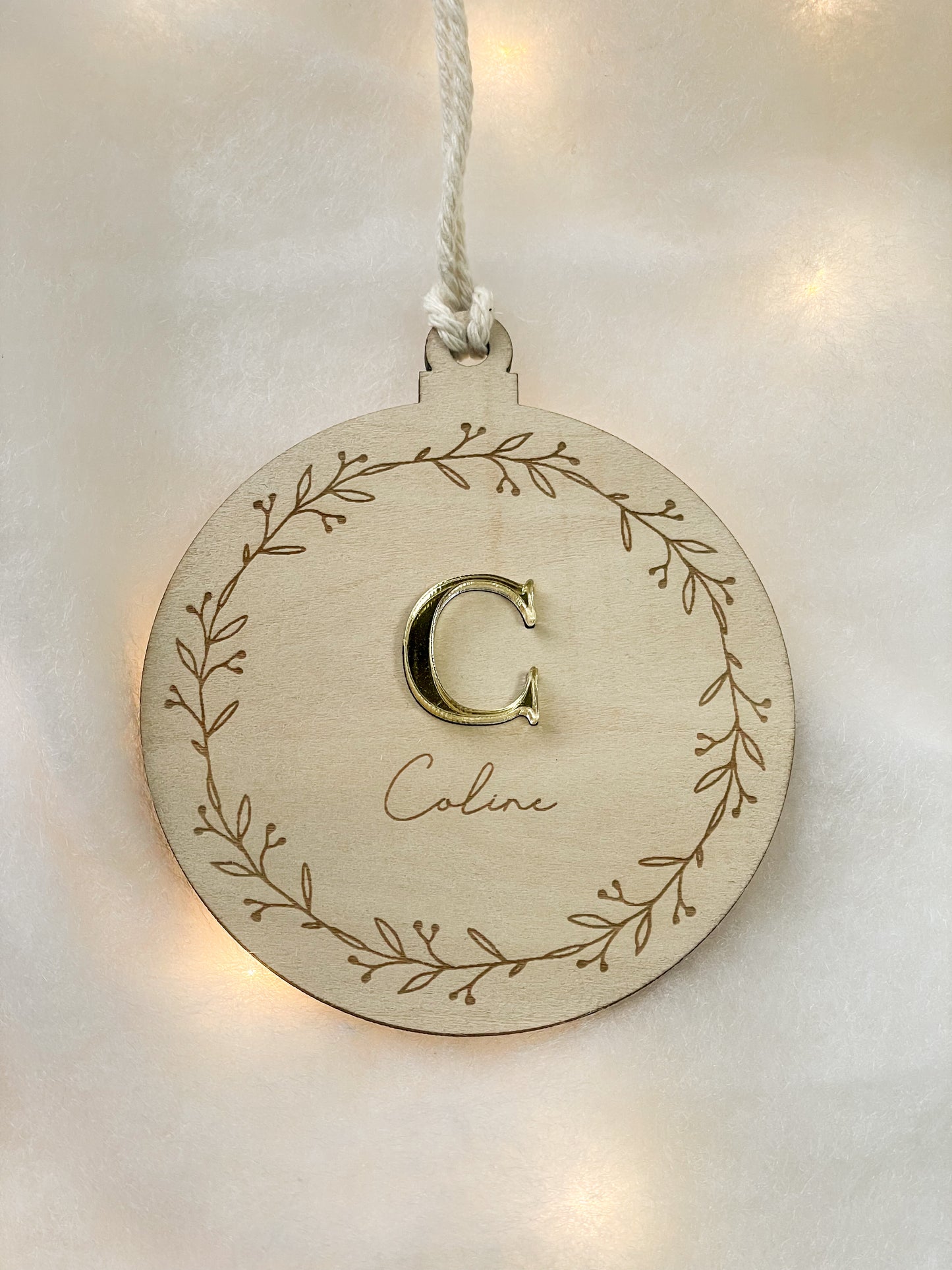 Boule de Noël Initiale