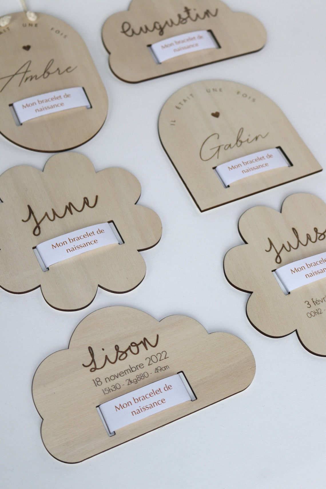 Support bracelet naissance Nuage