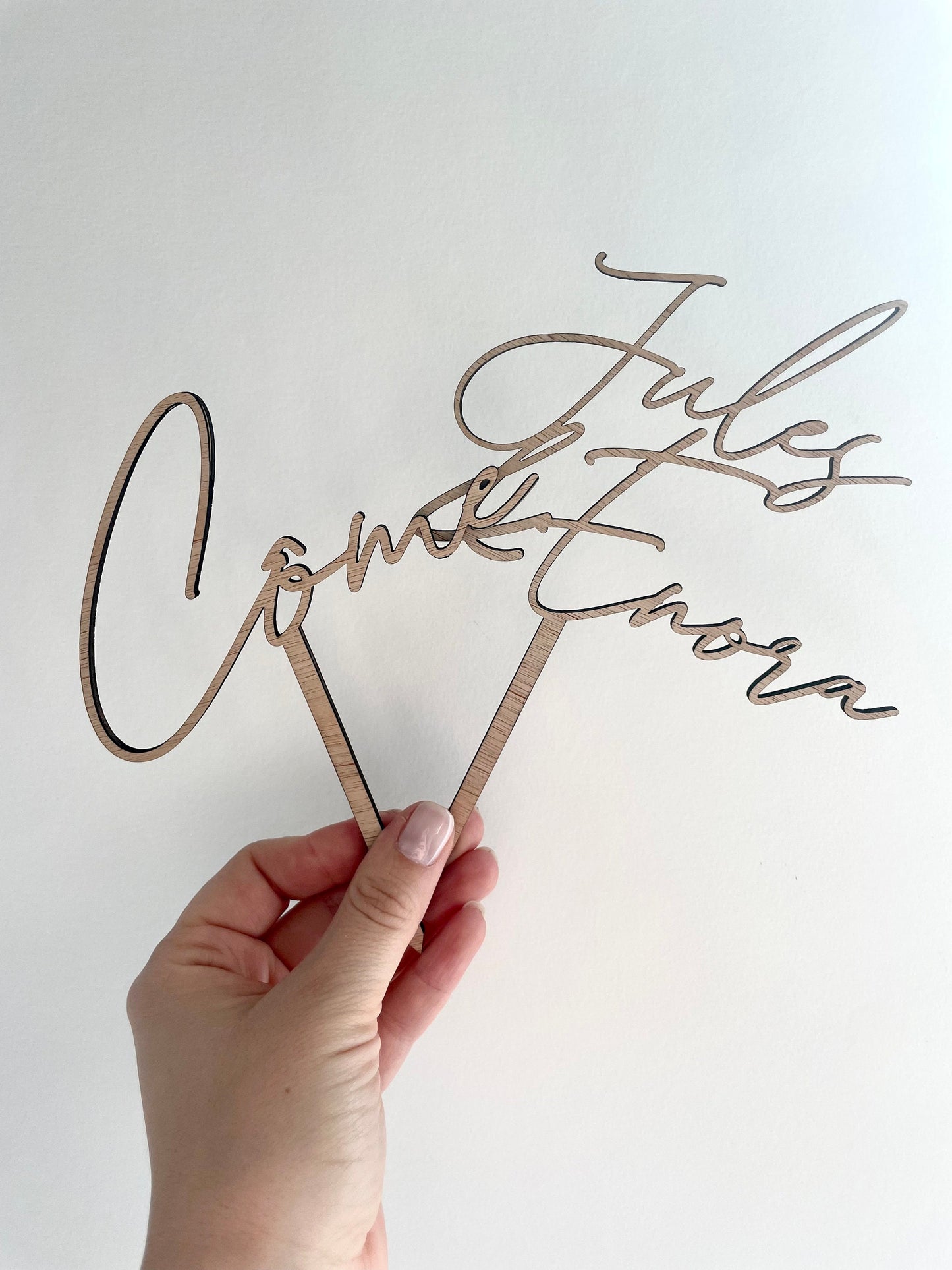 Cake Topper Élégance Duo