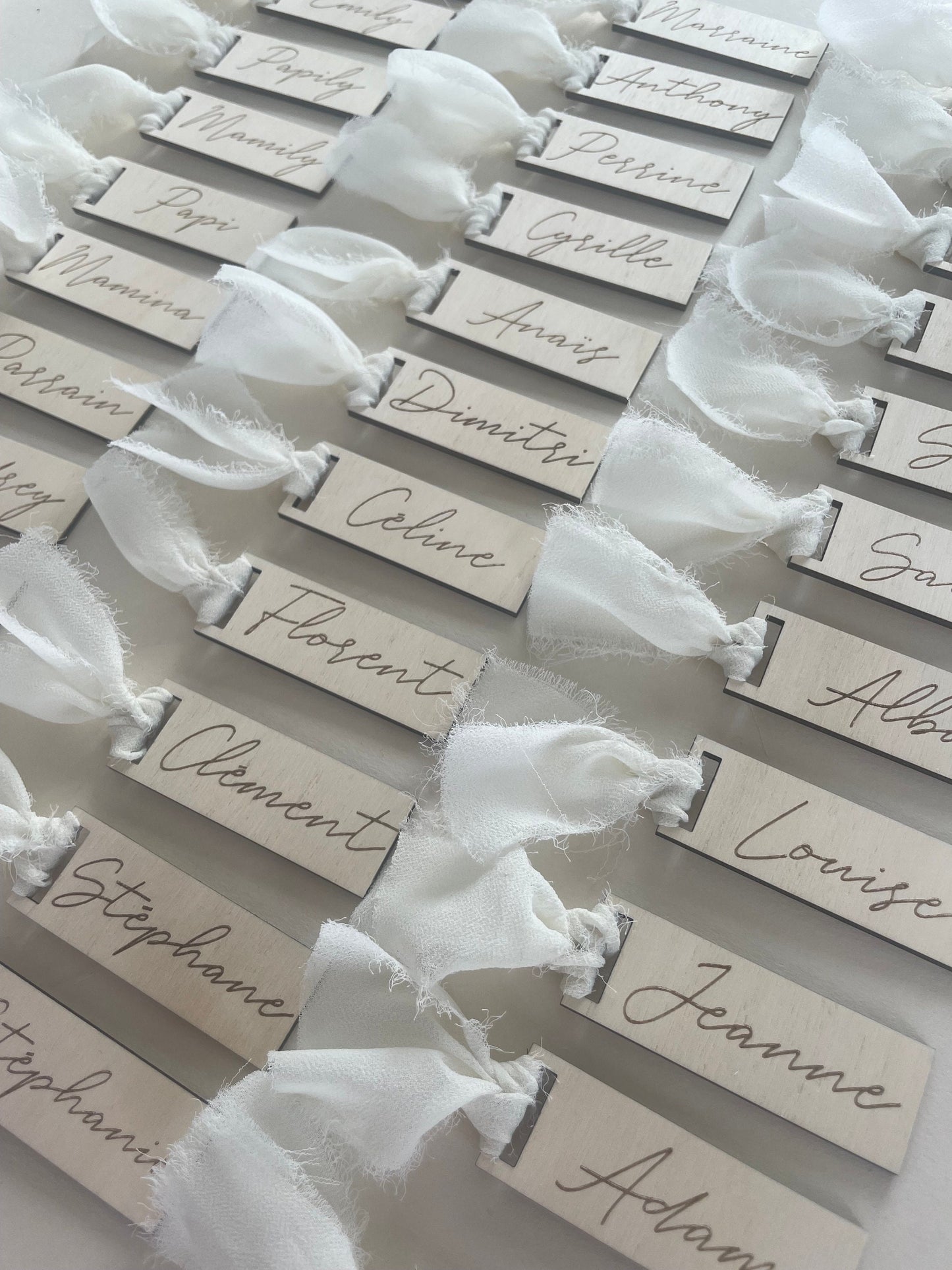 Marque-Place Élégant avec Tissu