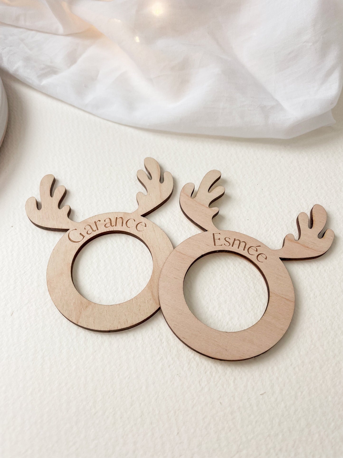 Rond de Serviette Renne de Noël