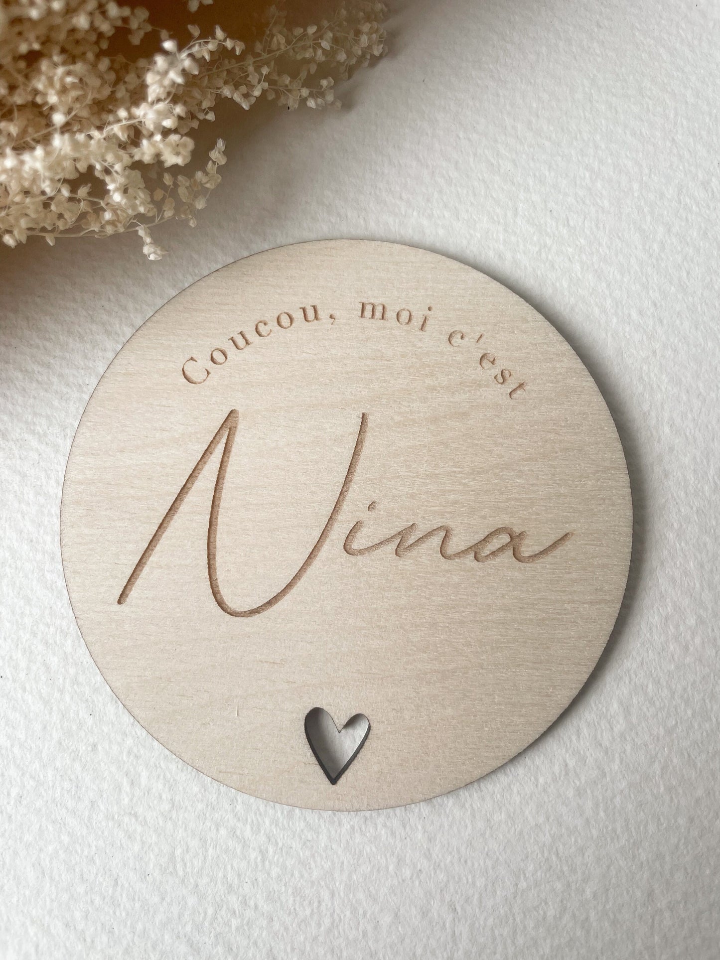 Carte annonce de naissance - Coucou, moi c'est