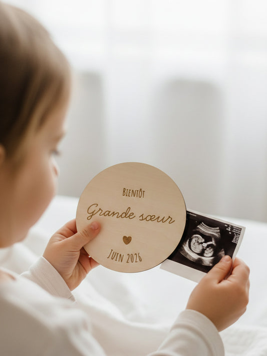 Carte d'Annonce Naissance Personnalisée – Futur Grand Frère ou Grande Sœur